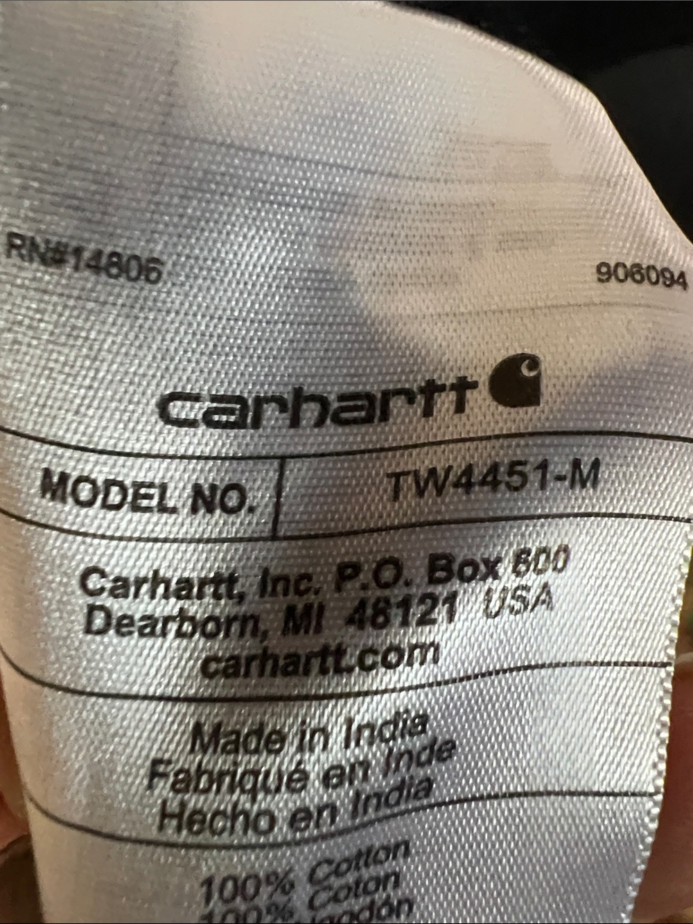 Carhartt Black & Gray Plaid button-down Shirt Jacket sz XL - Picture 5 of 7